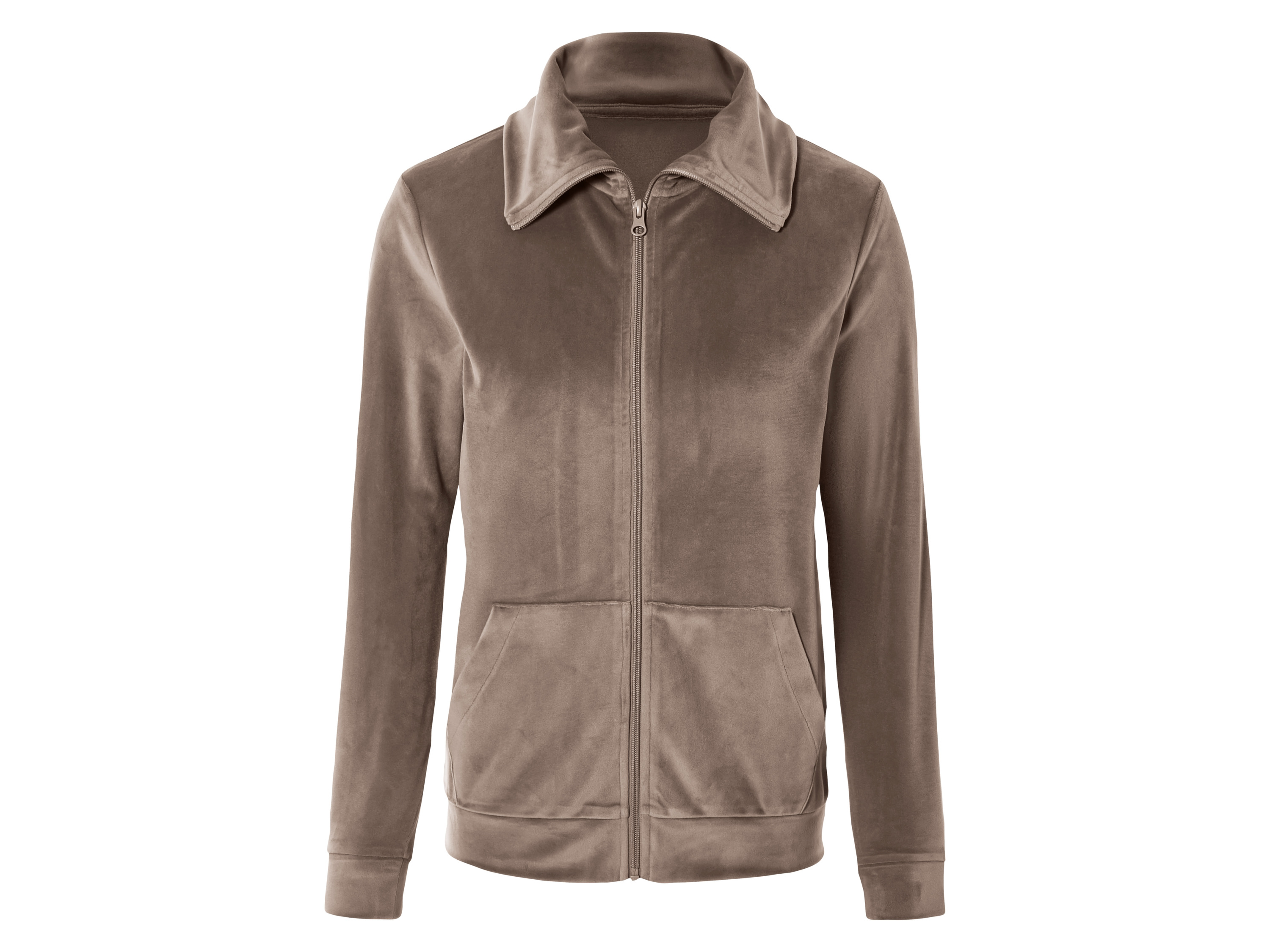 esmara® Bluza damska z weluru (Brązowy, S(36/38)) miniaturka