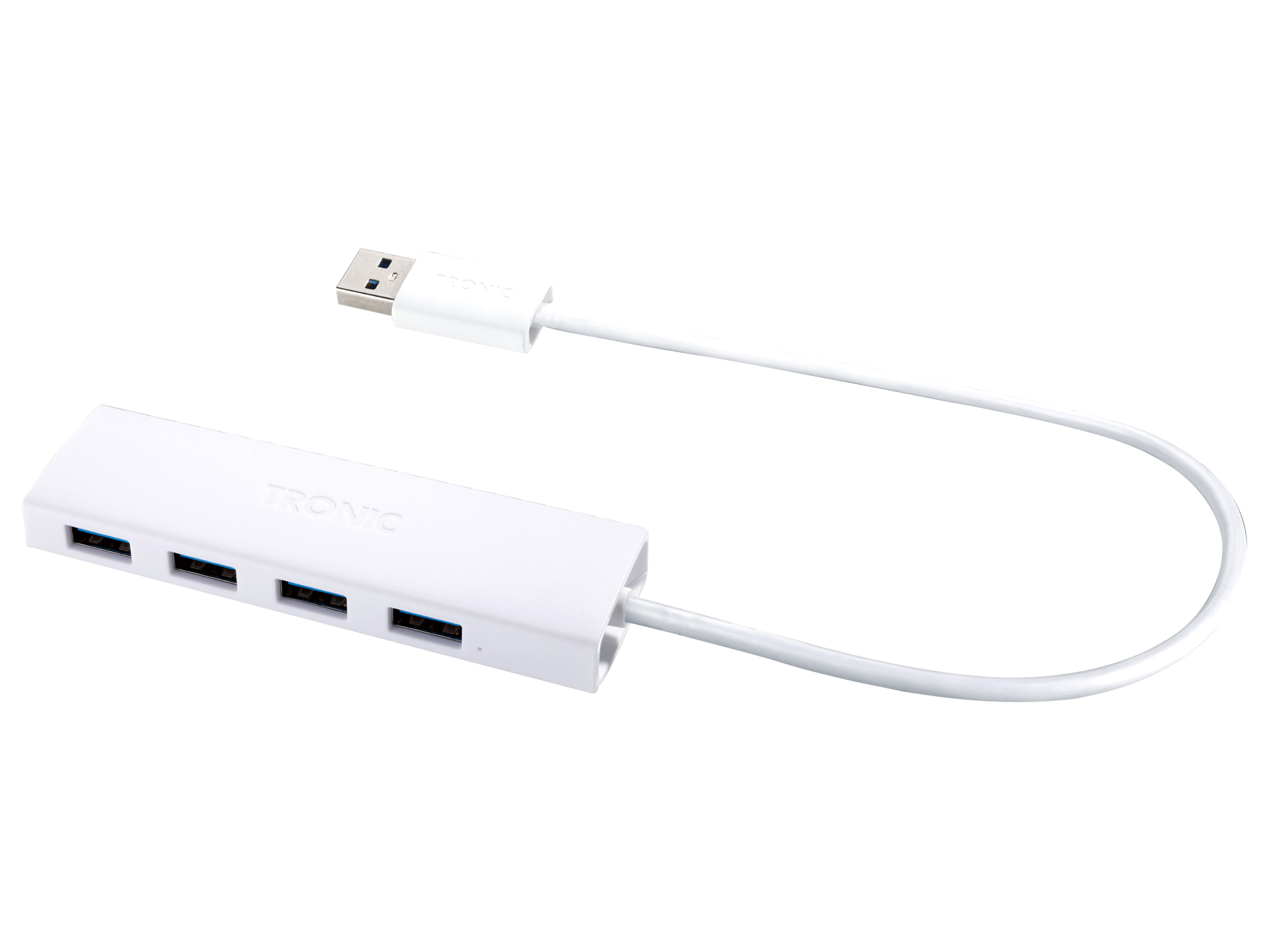 TRONIC® Hub USB z 4 portami USB 3.0  (Biały)