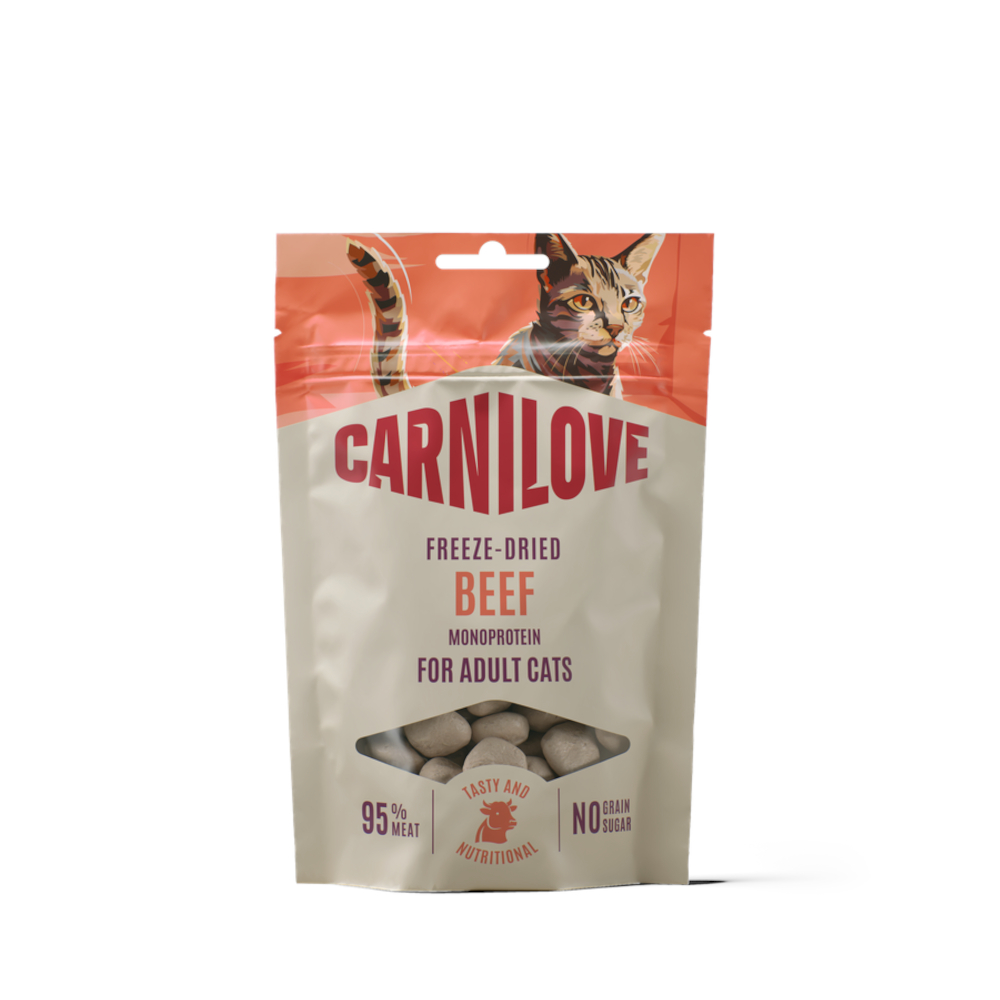 Carnilove Cat Freeze Dried - Wołowina, 4 x 40 g