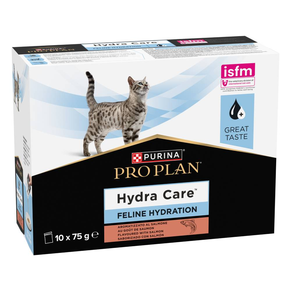PURINA PRO PLAN Feline Hydra Care - 10 x 75 g, o smaku łososia miniaturka