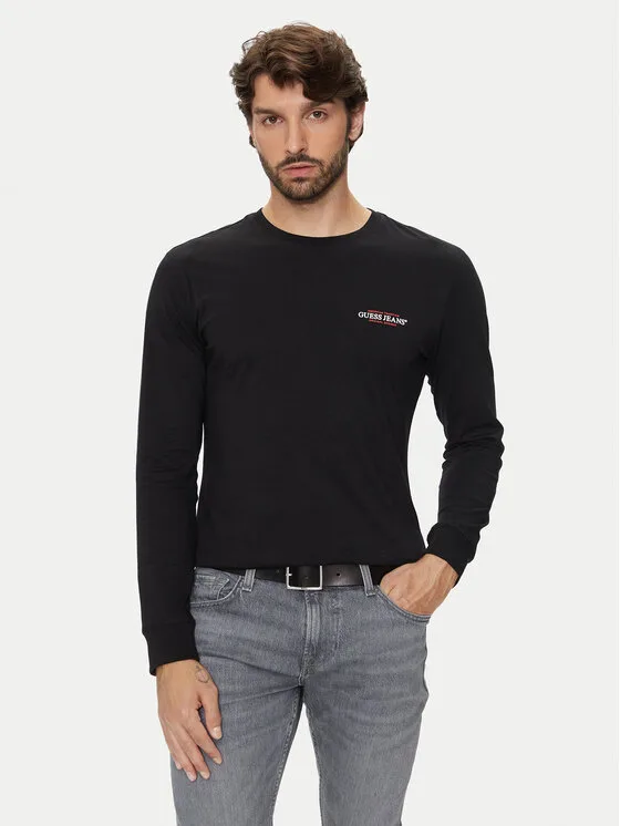 Guess Jeans T-Shirt 166061 Czarny Classic Fit