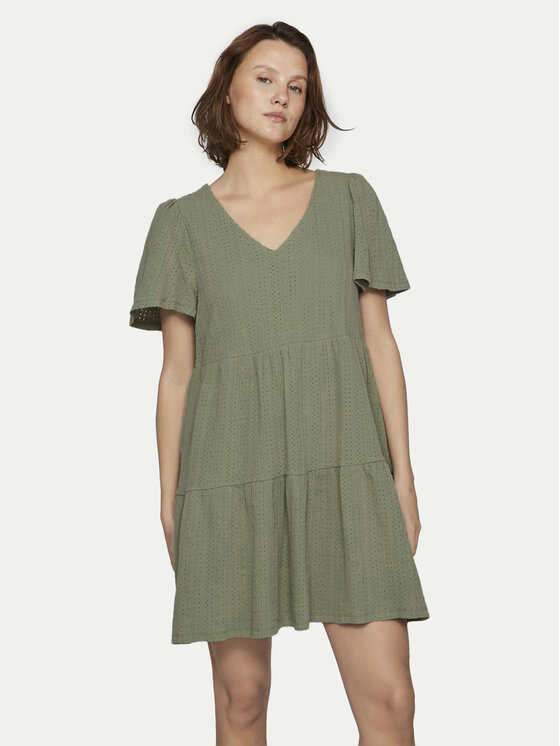 Vila Sukienka letnia Libre 14095564 Khaki Regular Fit