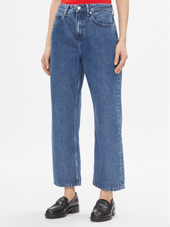 Tommy Hilfiger Jeansy Loose Straight Rw Lea WW0WW40637 Niebieski Loose Leg