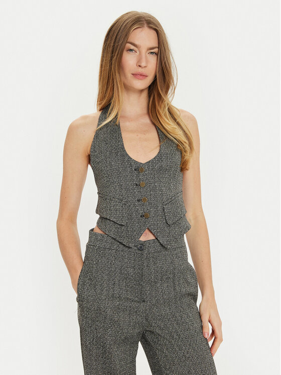 ViCOLO Kamizelka TS0510 Szary Regular Fit