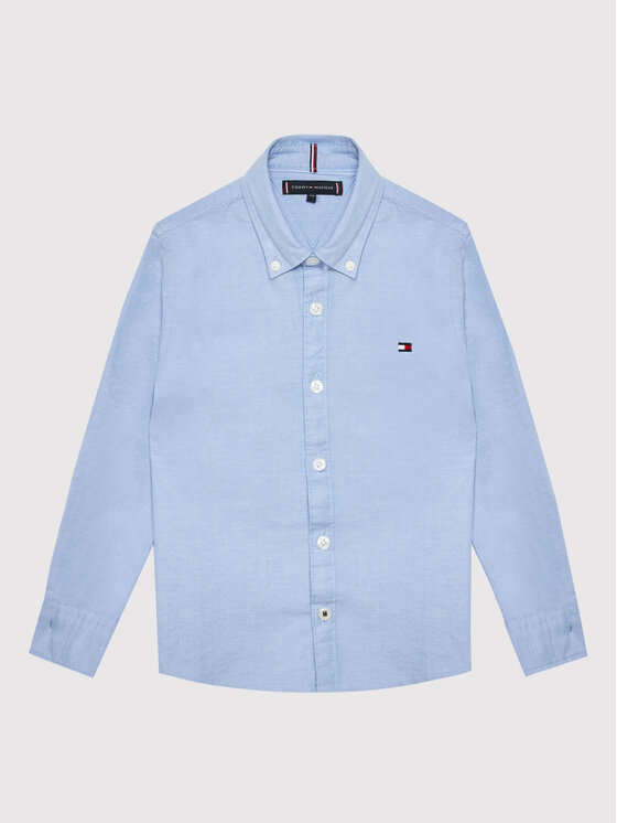 Tommy Hilfiger Koszula Oxford KB0KB06964 M Błękitny Regular Fit