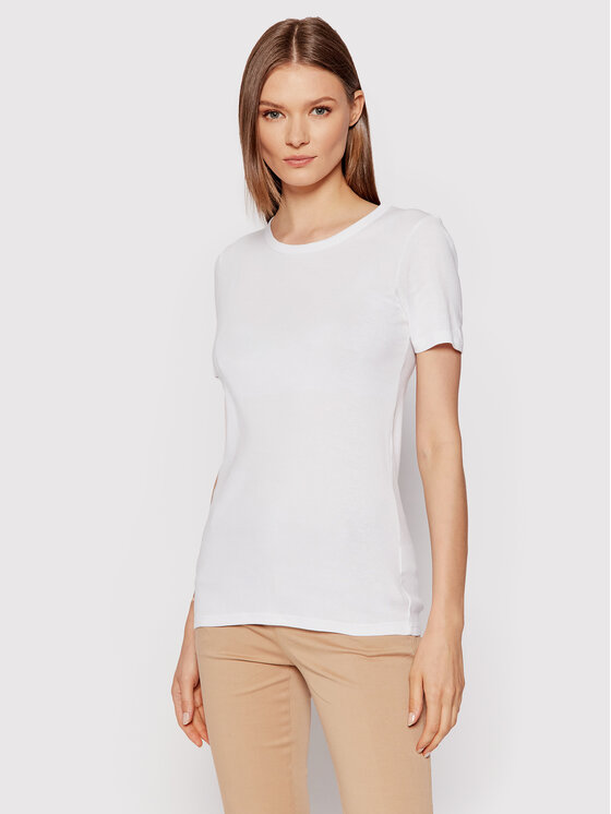 United Colors Of Benetton T-Shirt 3GA2E16A0 Biały Regular Fit