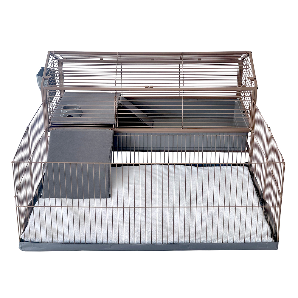 TIAKI domek dla małych zwierząt Chalet 120 - Dł. x szer. x wys.: 148 x 123 x 64 cm