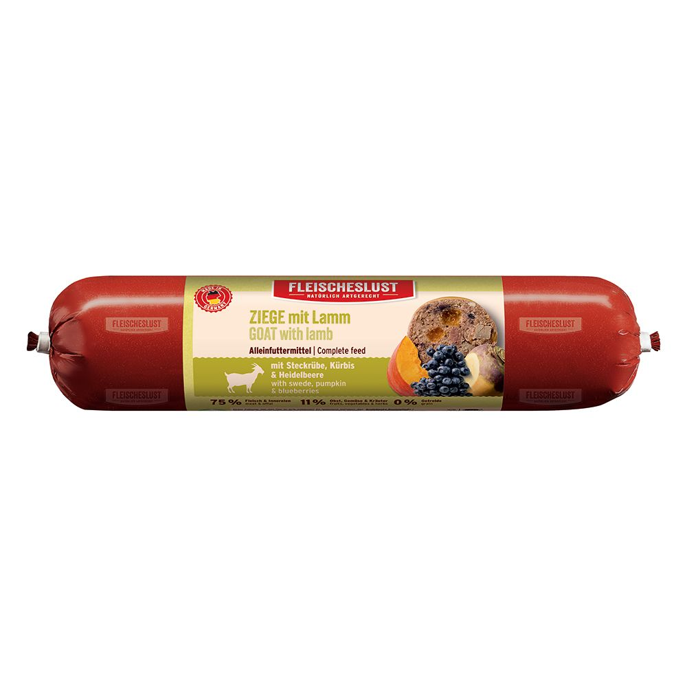 Korzystny pakiet Fleischeslust Classic, 12 x 800 g - Kozina i jagnięcina z brukwią, dynią i jagodami