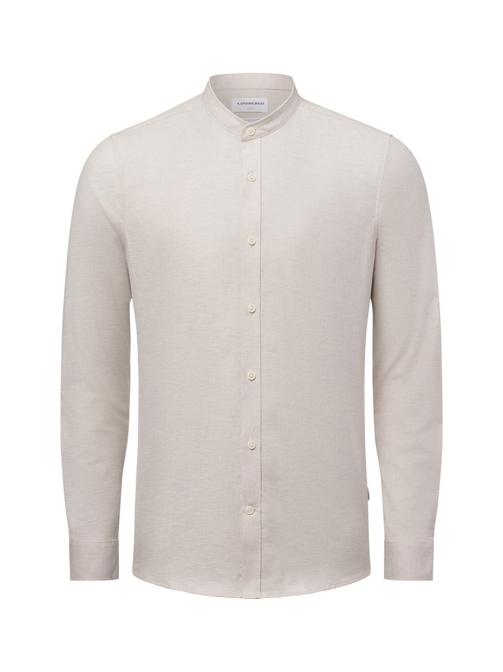 Lindbergh Męska koszula casual Mężczyźni Comfort Fit Bawełna beżowy, XL