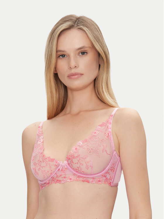 Hunkemöller Biustonosz z fiszbiną Lillia 204597 Fioletowy