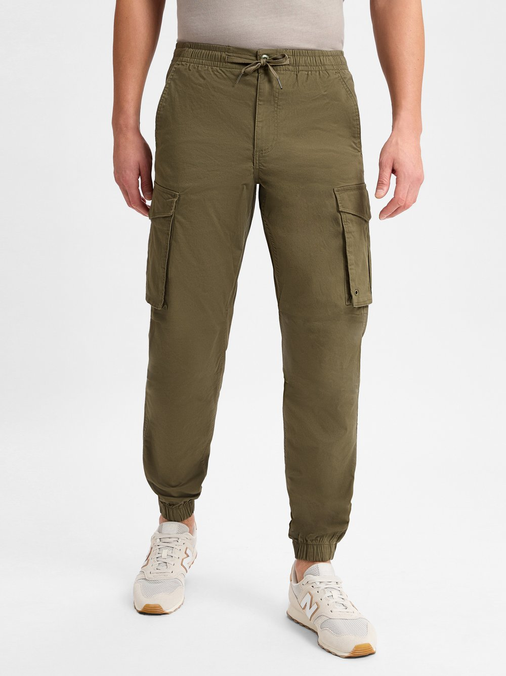 Jack & Jones Męskie spodnie cargo - JJNoah Mężczyźni Bawełna zielony, XL