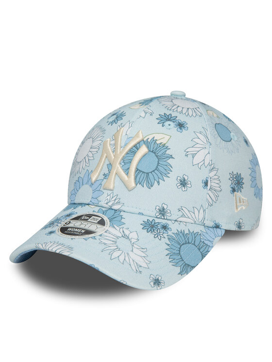 New Era Czapka z daszkiem Wmns Floral Aop 940 Nyy 60435004 Niebieski