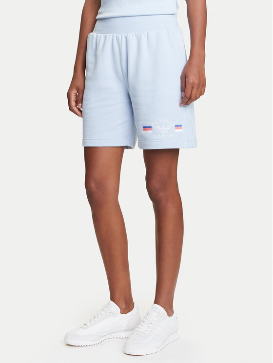 Emporio Armani Underwear Szorty sportowe EW000496 AF10882 U9273 Błękitny Loose Fit