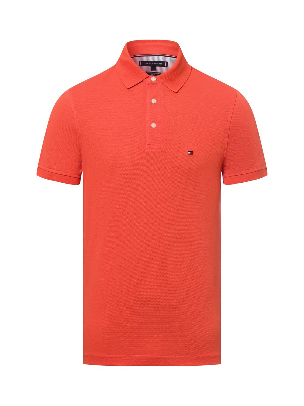 Tommy Hilfiger Męska koszulka polo Mężczyźni Bawełna pomarańczowy, L