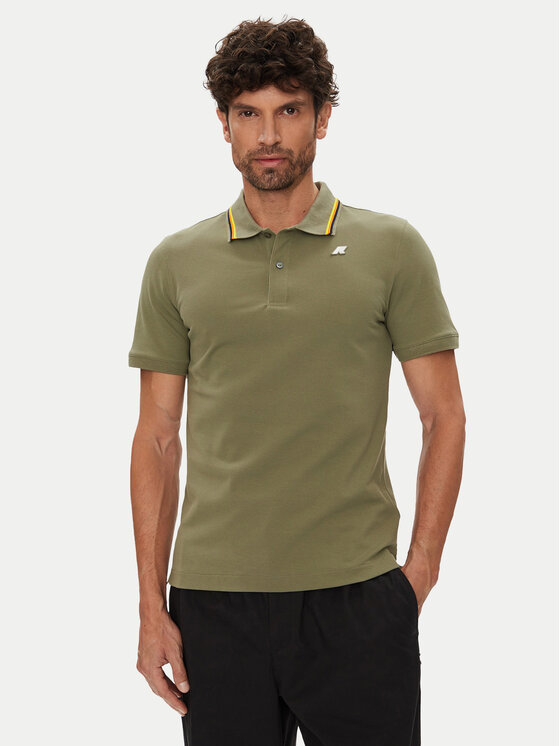 K-Way Polo Jud K1125DW Zielony Regular Fit