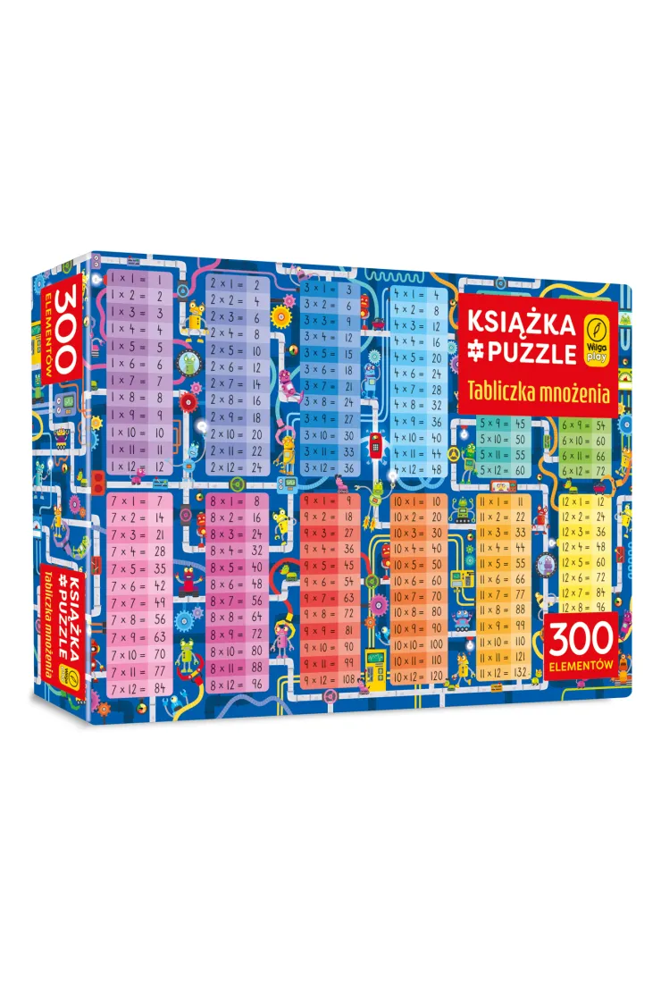 Książka i puzzle 300 el. Tabliczka mnożenia