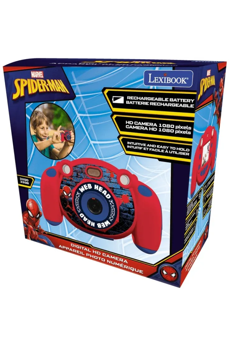 Aparat cyfrowy dziecięcy Spiderman z funkcją robienia zdjęć i wideo Lexibook DJ080SP