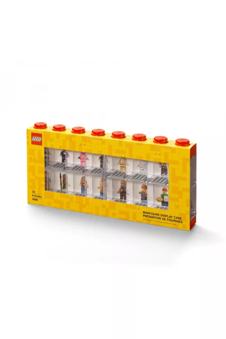 Gablotka na 16 minifigurek LEGO Czerwona