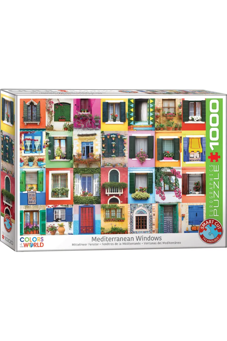 Puzzle 1000 el. Śródziemnomorskie okna