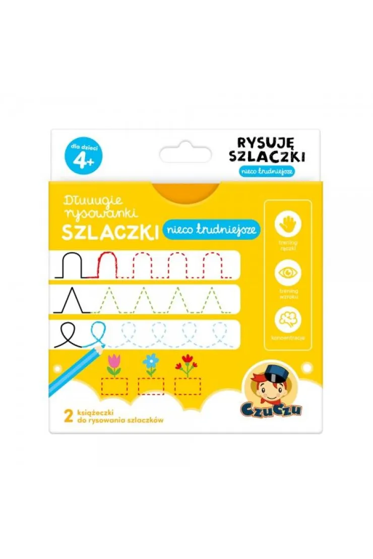 CzuCzu Dłuuugie rysowanki Rysuję szlaczki Nieco trudniejsze 4+