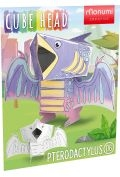 Kolorowanka 3D Cube head Dino - PTERODACTYL 3l+