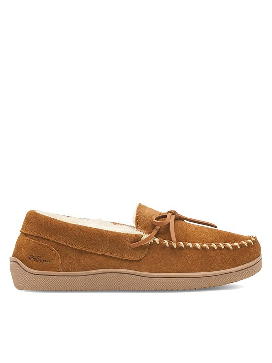 MYSLIPPERS Kapcie MPF20WID001B-W Brązowy