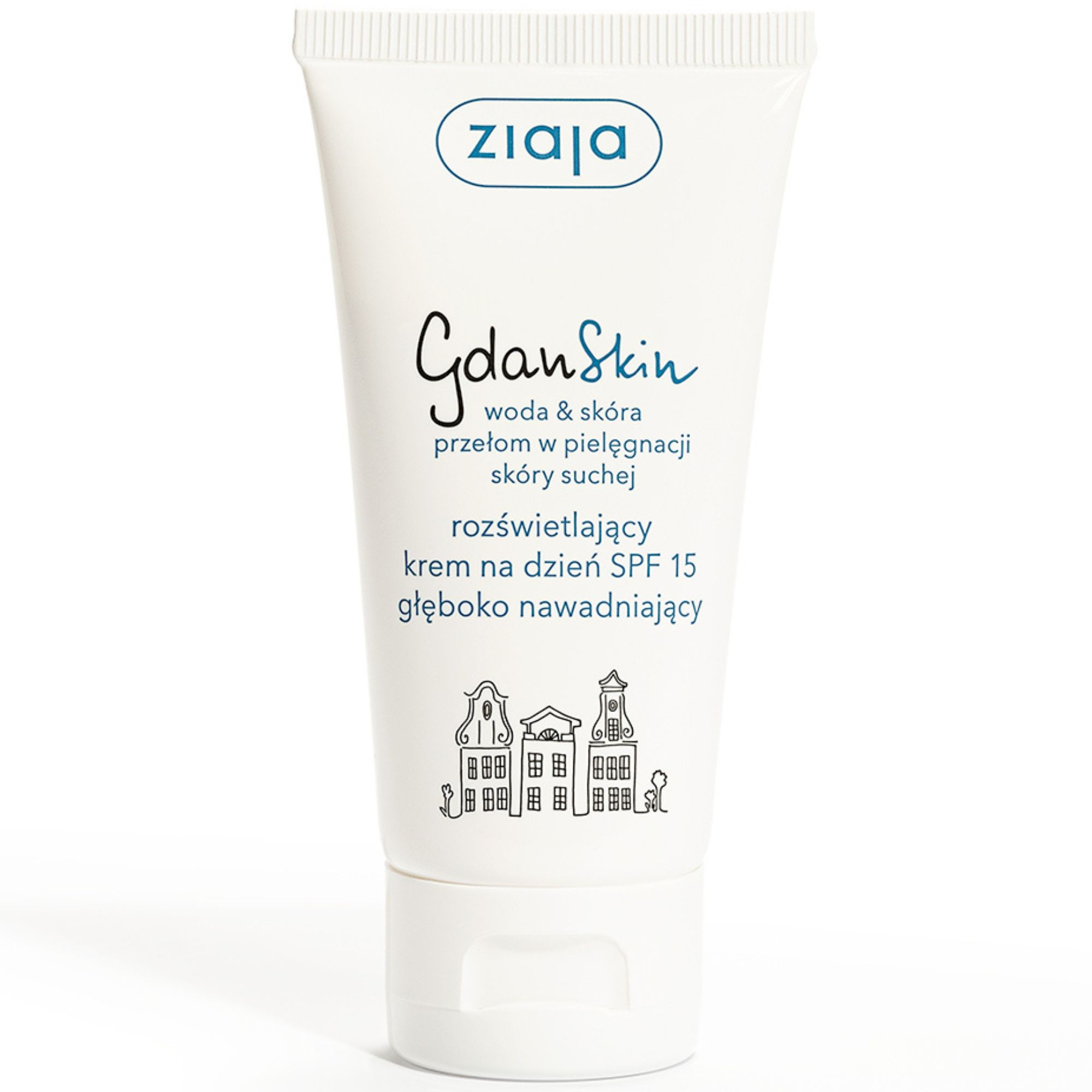 ZIAJA GdanSKIN Krem rozświetlający na dzień SPF 15, głęboko nawadniający, 50 ml miniaturka
