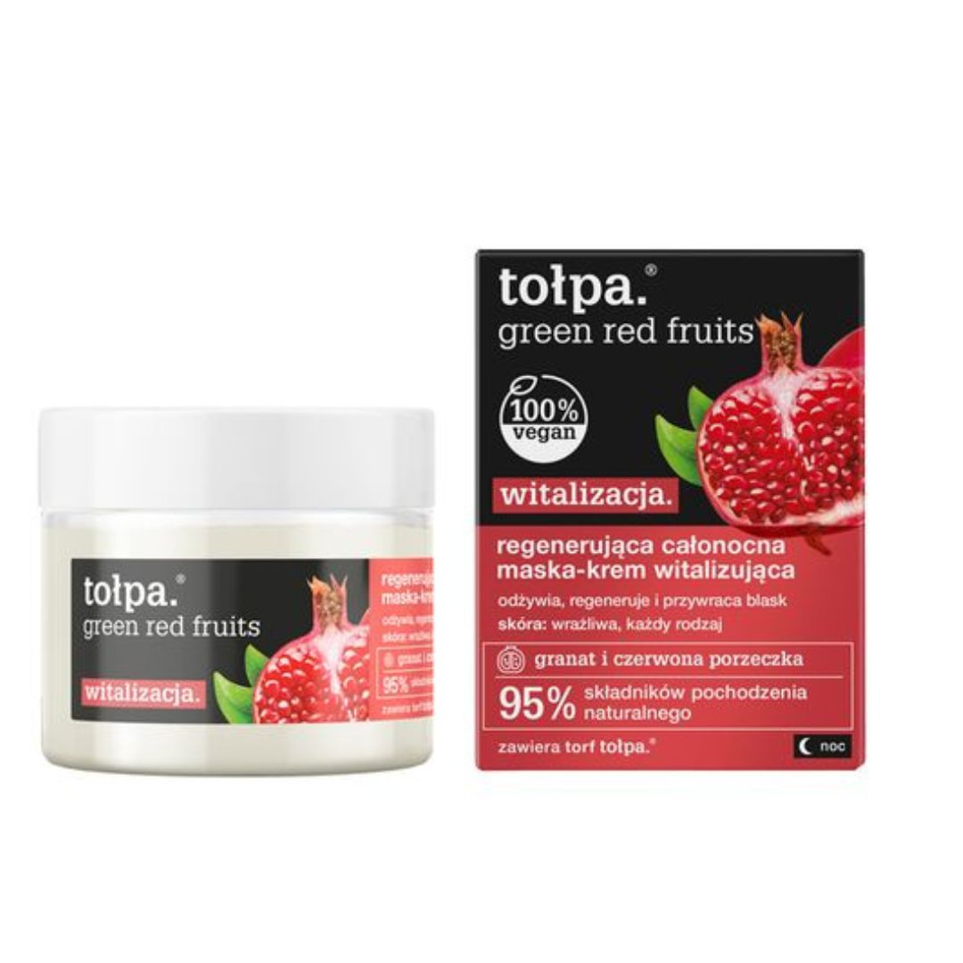 Tołpa regenerująca całonocna maska-krem witalizująca Green Red Fruits 50 ml