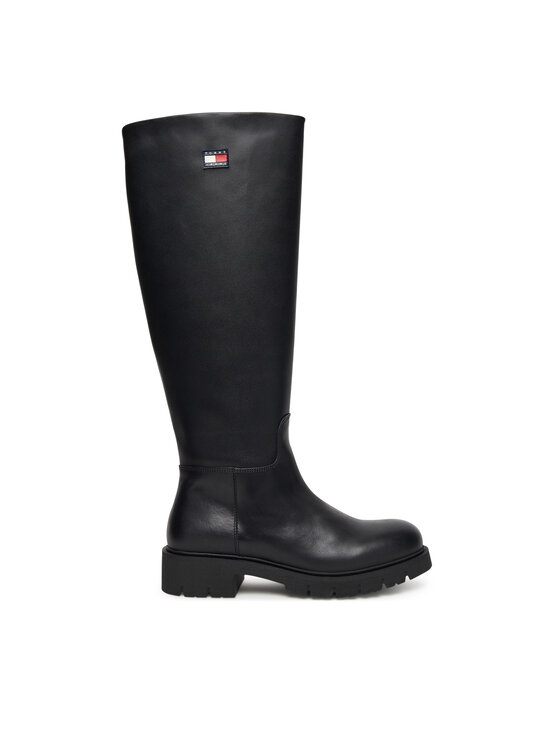 Tommy Jeans Kozaki Tjw Stretchy Long Shaft Boot EN0EN02828 Czarny
