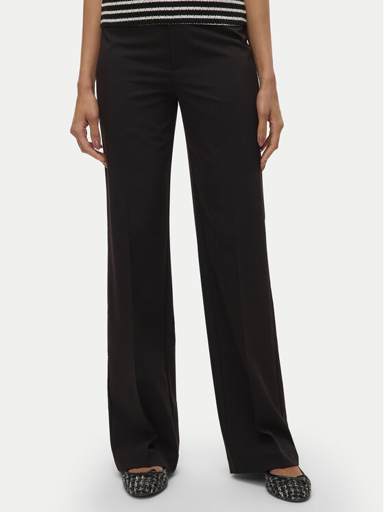 Vero Moda Spodnie materiałowe Texas 10334103 Czarny Straight Fit