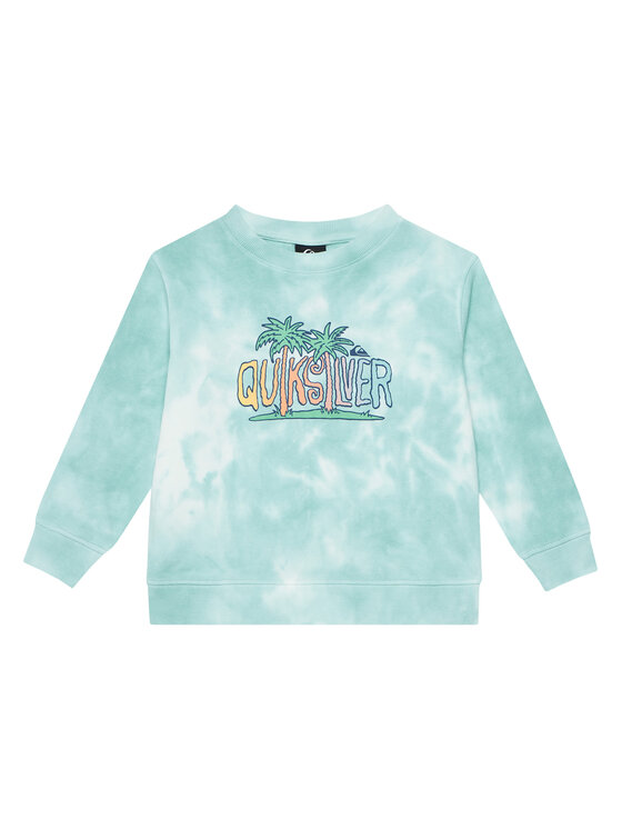 Quiksilver Bluza Tie Dye EQKFT03398 Błękitny Comfort Fit