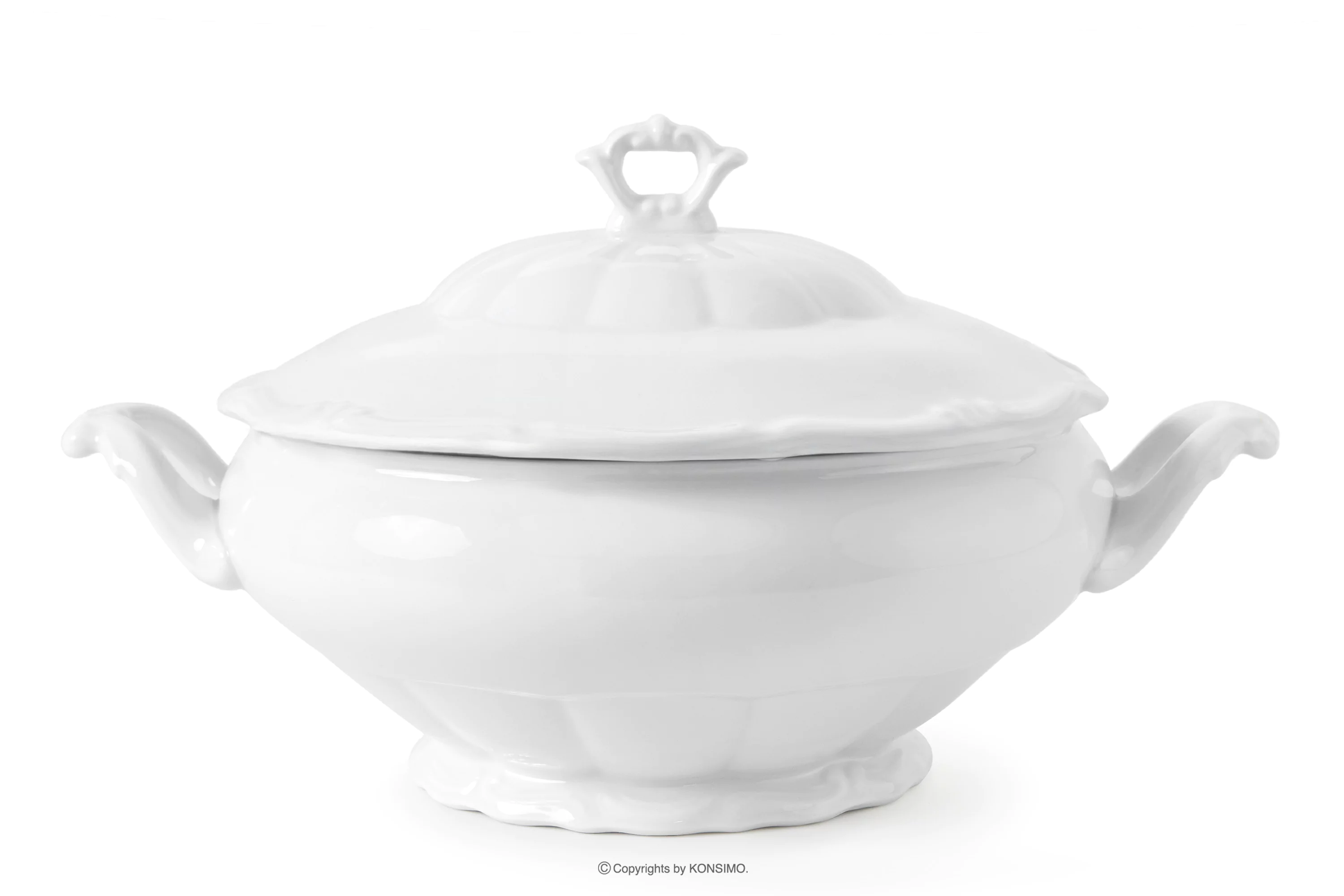 Waza klasyczna z porcelany biały MARIA TERESA