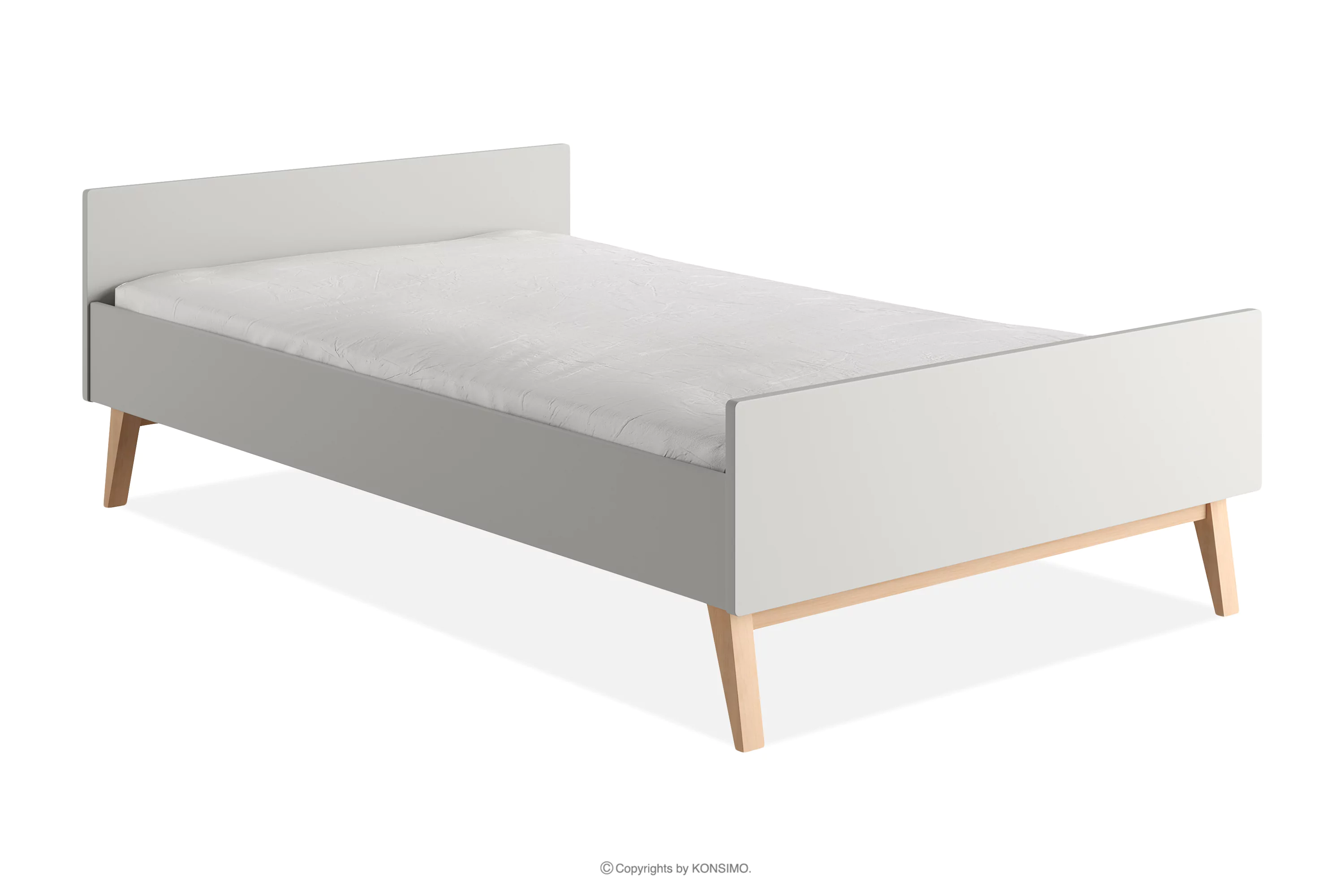 Łóżko 200x120 szare DAMBI