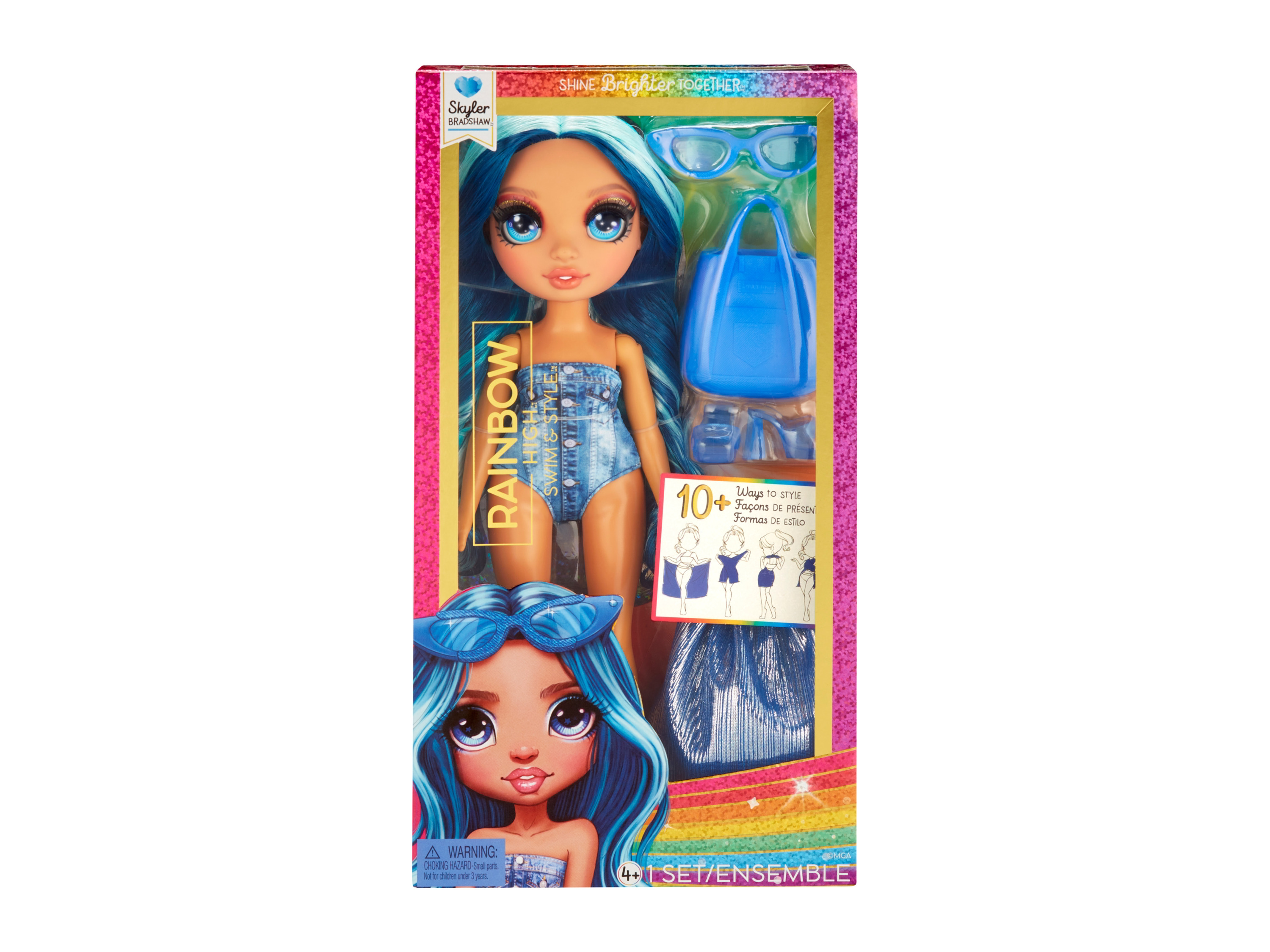 Lalka Rainbow High z kolekcji plażowej (Niebieski) miniaturka