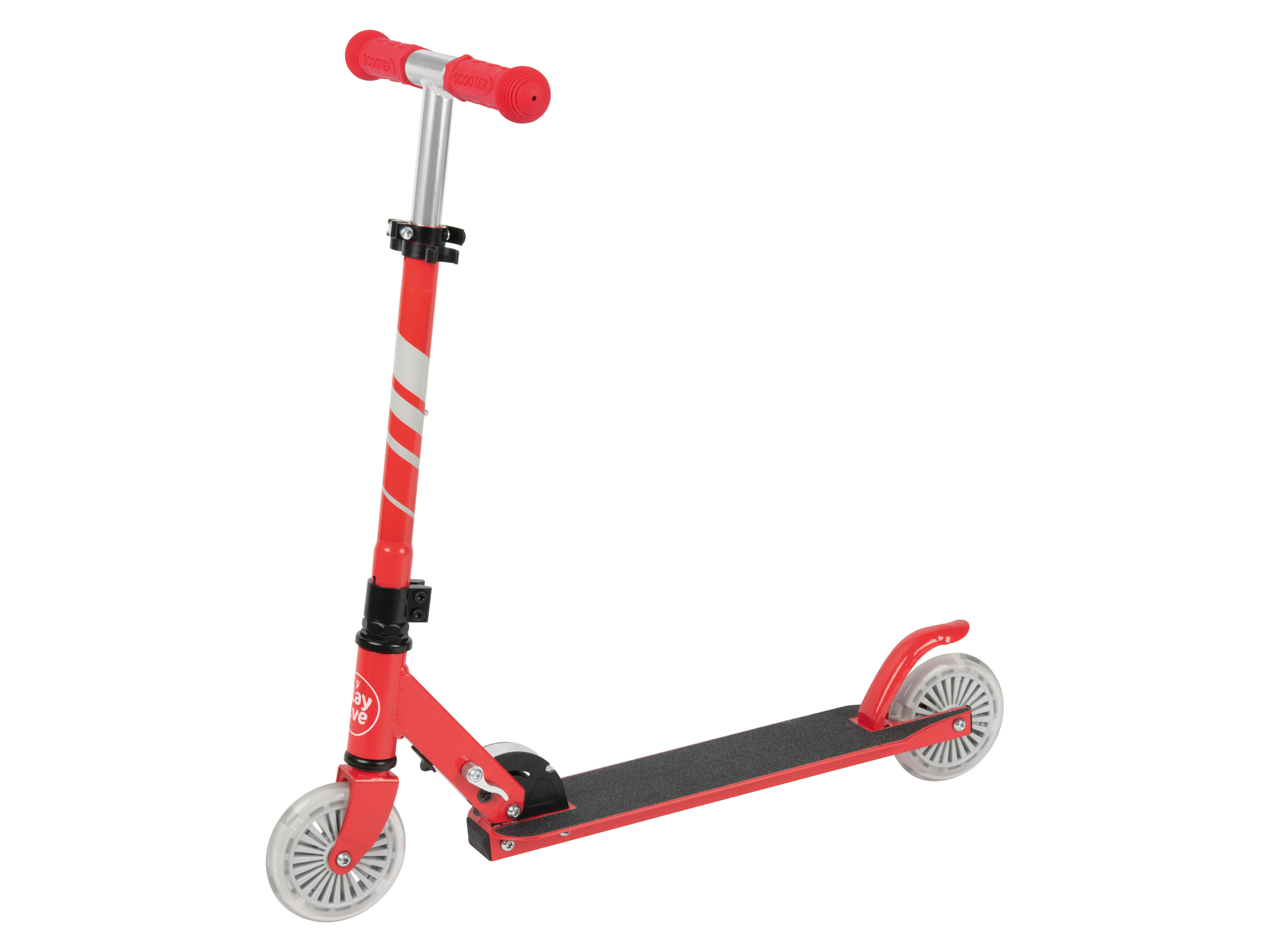 Playtive Hulajnoga dwukołowa lub trójkołowa (czerwona) miniaturka
