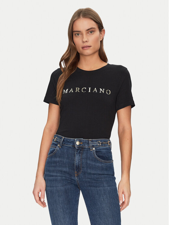 Marciano Guess T-Shirt 5GGI00 6008A Czarny Slim Fit