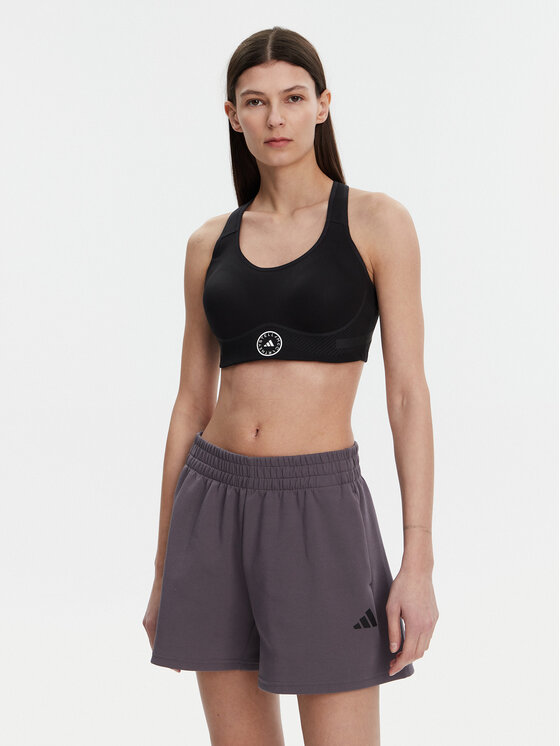 adidas by Stella McCartney Biustonosz sportowy TruePace JD8407 Czarny