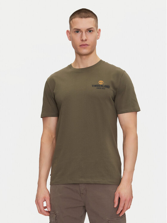 Timberland T-Shirt TB0A2G8S Zielony Regular Fit