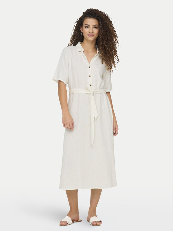 JDY Sukienka letnia Say 15338771 Biały Regular Fit