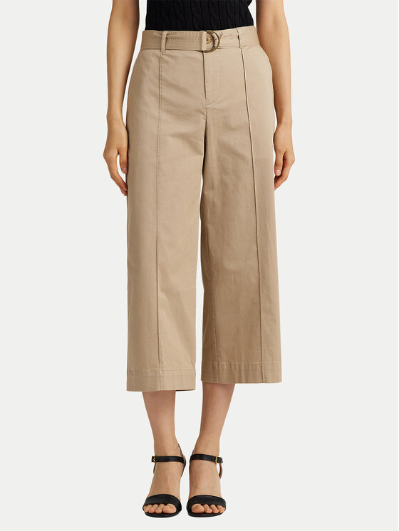 LAUREN RALPH LAUREN Kuloty 200876606004 Beżowy Wide Leg
