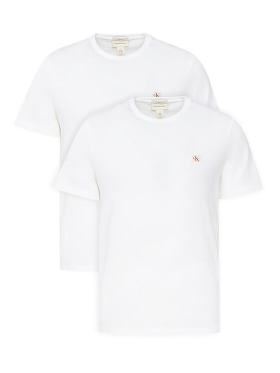 Calvin Klein Jeans Komplet t-shirtów LV04RD248G Biały Regular Fit