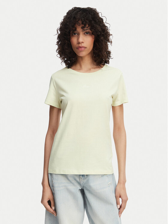 BOSS T-Shirt Elove 50554696 Zielony Slim Fit