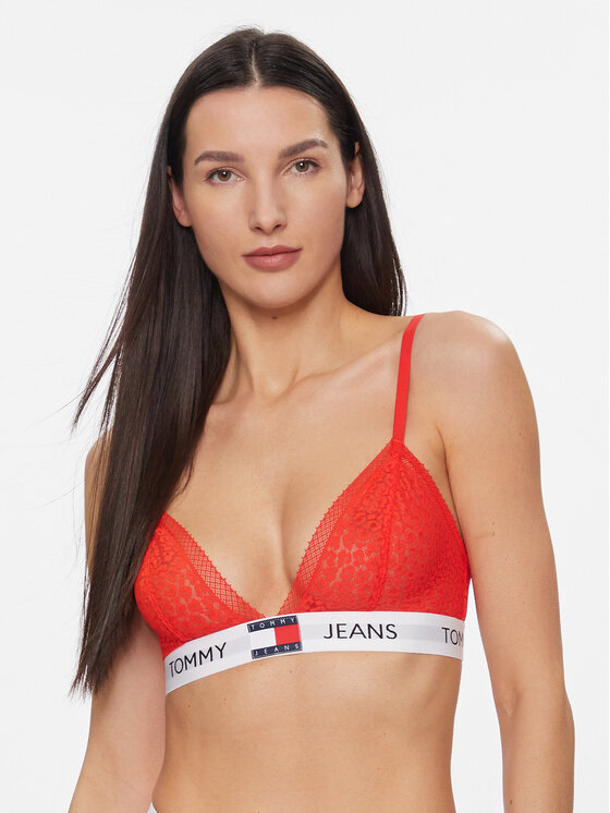 Tommy Jeans Biustonosz braletka UW0UW05156 Czerwony