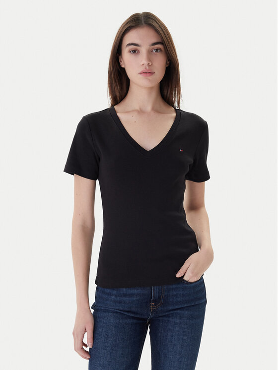 Tommy Hilfiger T-Shirt New Cody WW0WW40584 Czarny Slim Fit