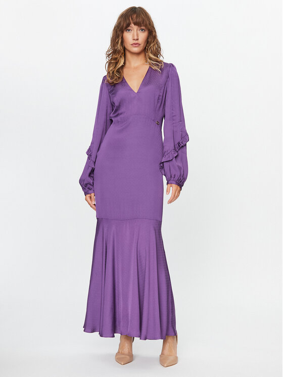 TWINSET Sukienka wieczorowa 232TT2171 Fioletowy Regular Fit
