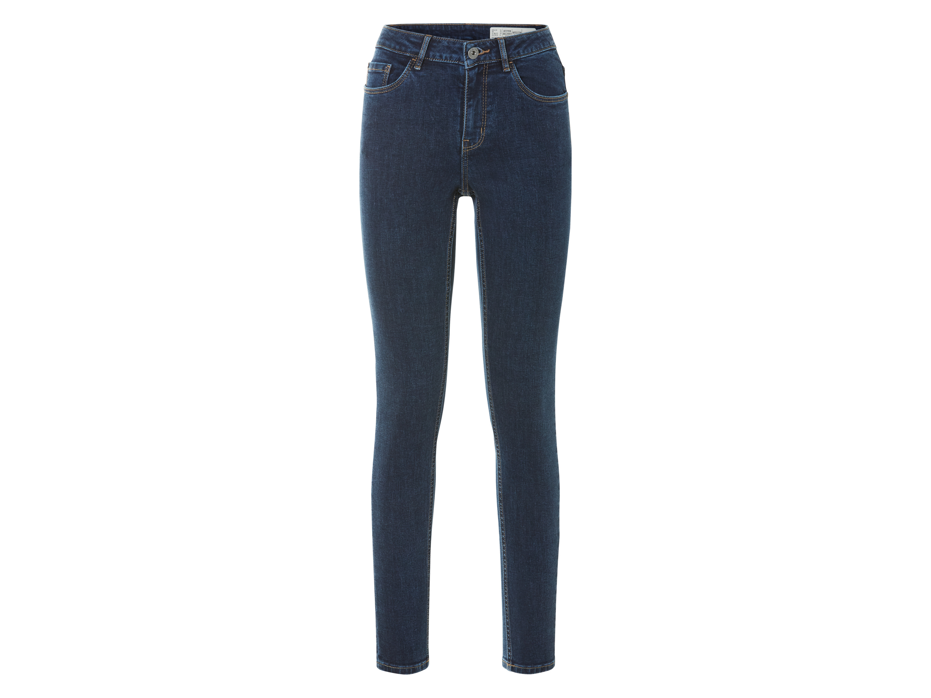 esmara® Jeansy damskie super skinny fit (Ciemnoniebieski, 38 (długie))