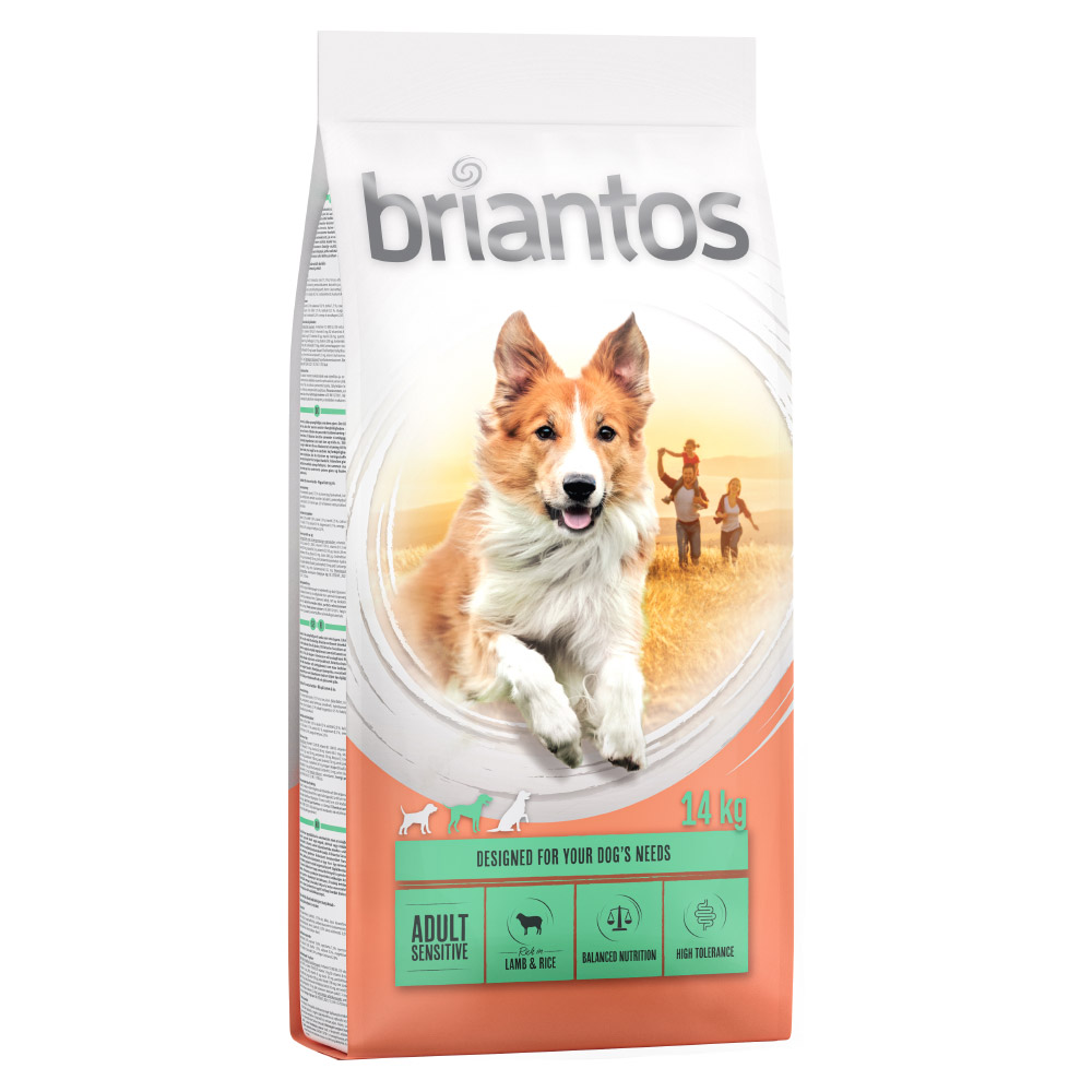 Dwupak Briantos - Adult Sensitive, jagnięcina i ryż, 2 x 14 kg