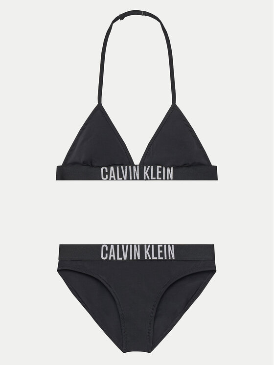 Calvin Klein Swimwear Strój kąpielowy KY0KY00090 Czarny