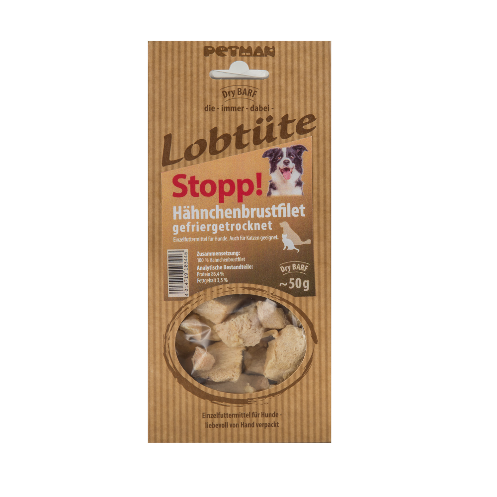 Petman Lobtüte Stopp! Filet z piersi kurczaka - 50 g miniaturka