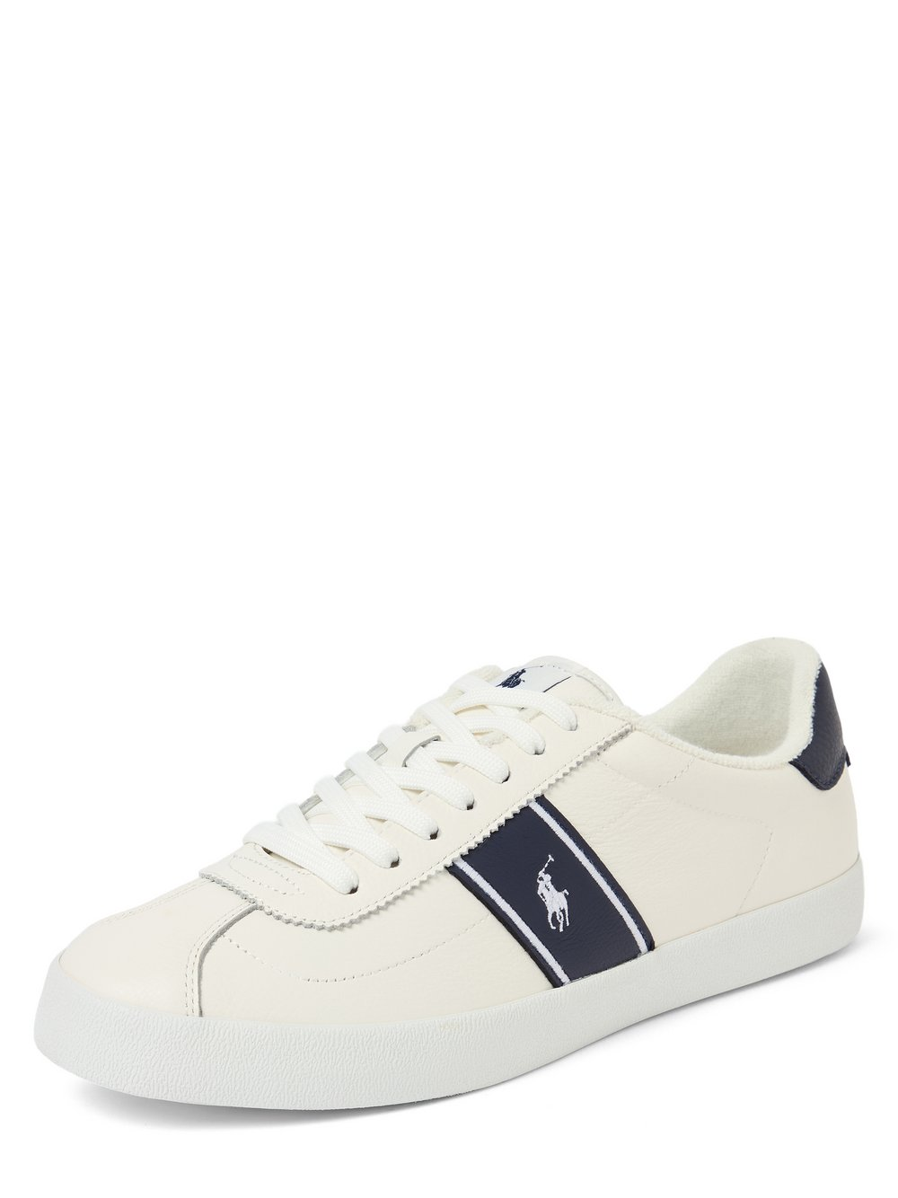 Polo Ralph Lauren Męskie buty sportowe z zawartością skóry Mężczyźni skóra biały|niebieski, 41